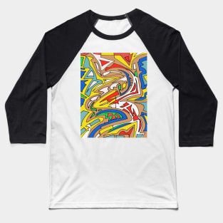 Geometric flow Baseball T-Shirt